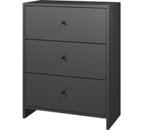 Комод Атмосфера 3Я-600 квадро, антрацит, МК 00-00024858