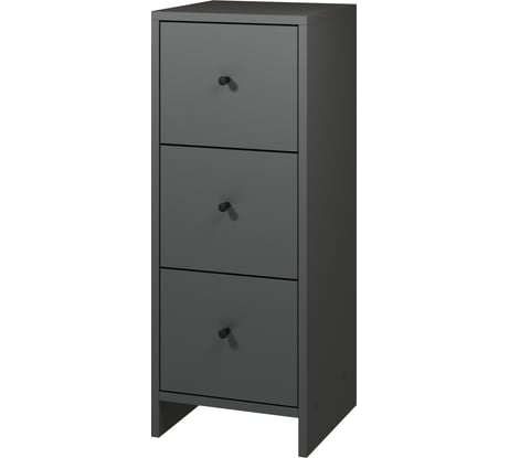 Комод Атмосфера 3Я-300 квадро, антрацит, МК 00-00024857