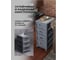 Комод Econova Deluxe на колесах, 4 ящика, 300х385х690 мм серый 43327691170 8