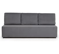 Диван-кровать Divan24 Крит велюр серый двуспальный раскладной для дома 77400224