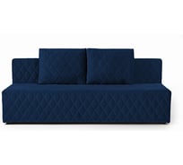 Диван-кровать Divan24 Марбелья двуспальный раскладной для дома и дачи в гостиную синий велюр 77400143