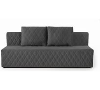 Диван-кровать Divan24 Марбелья двуспальный раскладной для дома и дачи в гостиную серый велюр 30033337