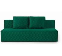 Диван-кровать Divan24 Марбелья двуспальный раскладной для дома и дачи в гостиную зеленый велюр 77400142
