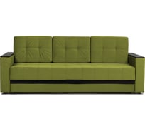 Диван-кровать Divan24 Мичиган желтый велюр с подлокотниками раскладной, еврокнижка 70310398