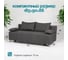 Диван-кровать Divan24 раскладной Лира лайт прямой еврокнижка, рогожка серый 77400136 14