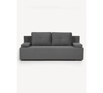 Диван-кровать Divan24 Турин лайт серый велюр двуспальный раскладной для дома 77400095