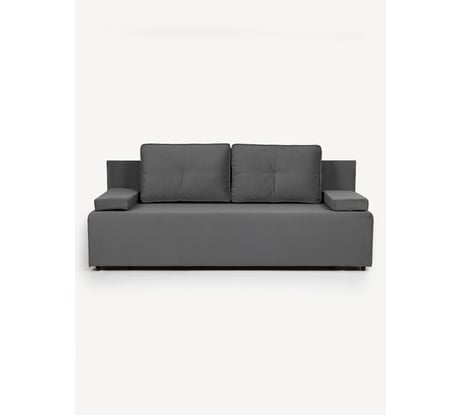 Диван-кровать Divan24 Турин лайт серый велюр двуспальный раскладной для дома 77400095