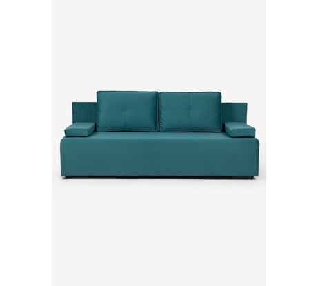 Диван-кровать Divan24 Турин лайт зеленый велюр двуспальный раскладной для дома 77400097