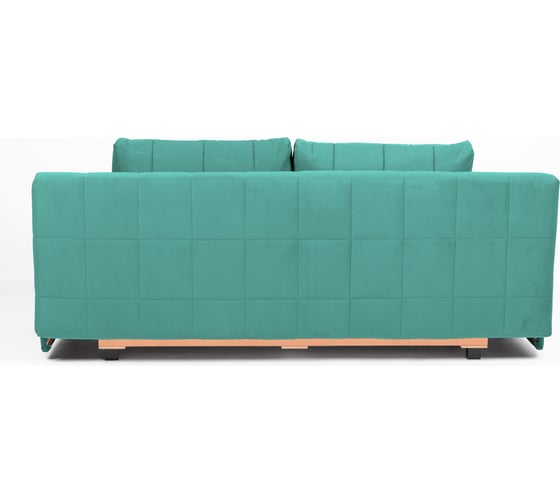 Диван-кровать Divan24 Вентура, мятный, велюр, механизм Еврокнижка 195x77x73 см 77400069