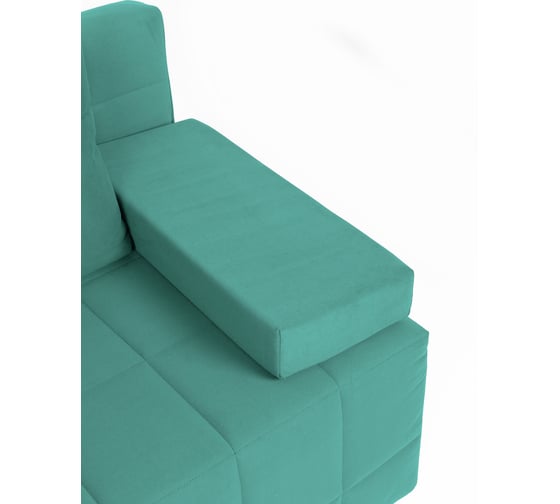 Диван-кровать Divan24 Вентура, мятный, велюр, механизм Еврокнижка 195x77x73 см 77400069