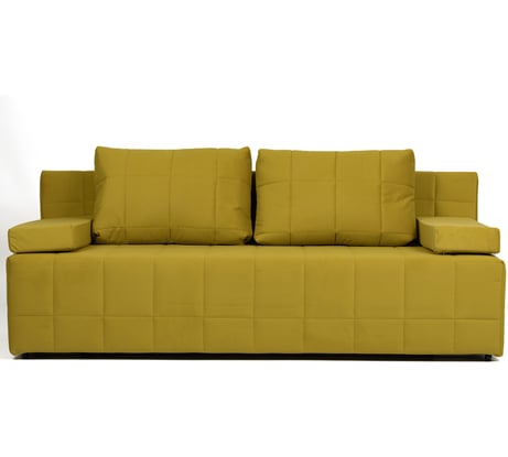 Диван-кровать Divan24 Вентура, желтый, механизм Еврокнижка 195x77x73 см 77400052