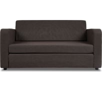 Диван-кровать Divan24 Сольста темно-коричневый, рогожка, раскладка на пол 77000108