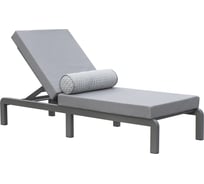 Шезлонг GreenWeen AMALFI, каркас алюминий цвет LAVA, подушки ткань водонепр. Stone, 1900x700x370, GW-AL-AMALFI-SOFA-1900-LAVA GW-AL-AMALFI-SUNBED-LAVA-GREY