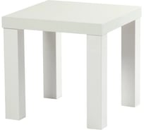 Журнальный деревянный стол Divan24 35x35 см, кофейный столик маленький, белый 77000220