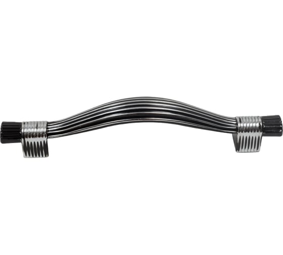 Ручка Laurus ZA0325 96 мм, черный + хром 69411