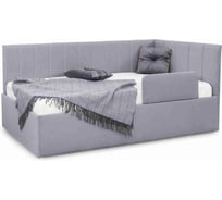 Кровать Мебельград Хеппи СТАНДАРТ Мора серый ВАРИАНТ 2 (с подъемным механизмом) 70700 70 700