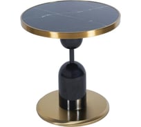 Кофейный столик BRADEX Gloria диаметр 50x54 см, черный, металл, керамика FR 1041