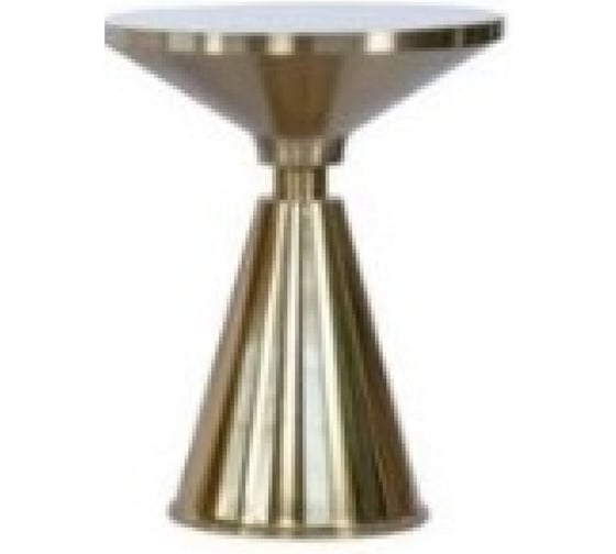 Кофейный столик BRADEX Atlant диаметр 45x54 см, золотой, металл, керамика FR 1042