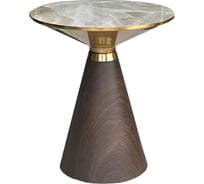 Кофейный столик BRADEX Vision диаметр 45x54 см, металл под дерево, керамика FR 1036