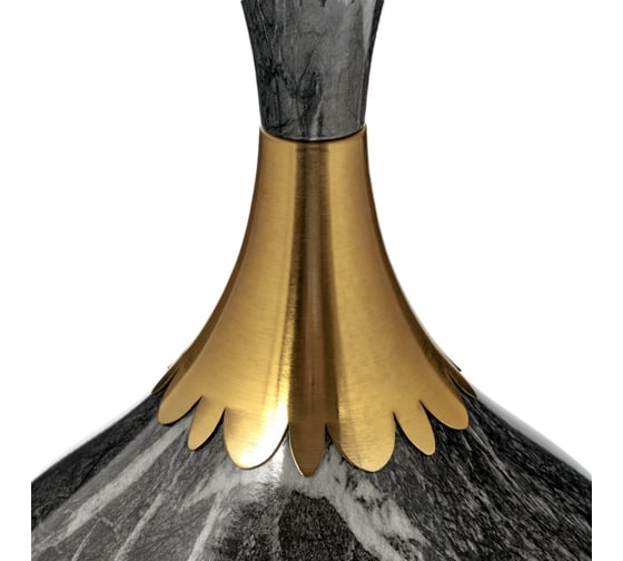 Кофейный столик BRADEX Stupa диаметр 45x54 см, серый мрамор, металл, керамика FR 1034