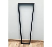 Подстолье для стола Parallax Параллакс, Трапеция, Лофт, барное, металлическое, 975х450 мм, высота 400 мм, черное, 1 шт 16BX045025097-TRP