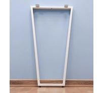 Подстолье для стола Parallax Параллакс, с регулировкой, Трапеция, Лофт, барное, металлическое, 900х550 мм, высота 400 мм, белое, 1 шт 46WN055030090-TRP