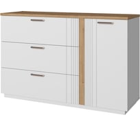 Тумба Anrex MATEO 1D3S белый/дуб наварра 734188