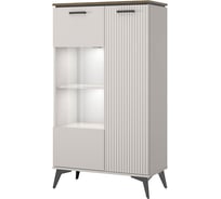 Шкаф с витриной Anrex VINATI 1V1D P персидский жемчуг/амарок 741413