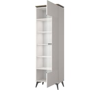 Шкаф с витриной Anrex VINATI 1V персидский жемчуг/амарок 741524