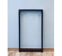 Подстолье для стола Parallax Параллакс, О-образное, Лофт, регулируемое, металлическое, 1100х350 мм, 40x20 мм, черное, 1 шт 83BX035031110-PRM