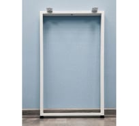 Подстолье для стола Parallax О-образное 1200х450 мм, 50х25 мм, Лофт регулируемое металлическое барное белое 1 шт 84WN045041120-PRM