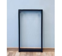 Подстолье для стола Parallax Лофт черное 725х550 мм, 50х25 мм металлическое регулируемое О-образное 1 шт 84BX055051072-PRM