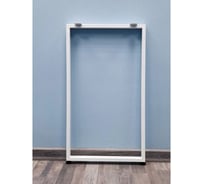 Подстолье для стола Parallax Параллакс, О-образное, Лофт, регулируемое, металлическое, 950х550 мм, 40х20 мм, белое, 1 шт 83WN055051095-PRM