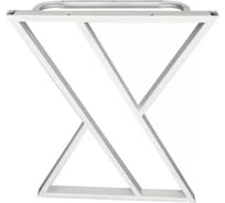 Ножки для стола Solarius в стиле Loft Z-образные, опоры для стола лофт 78,5x71 см, подстолья металлические регулируемые прочные, порошковая покраска, белого цвета, 2 шт nogaX80white-2