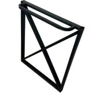 Ножка для стола Solarius в стиле Loft крестообразная, опора для стола лофт 78,5x71 см, подстолье металлическое регулируемое прочное, порошковая покраска, черного цвета nogakrest80black