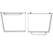 Подстолье Solarius цвет белый, мебельная опора, комплект из 2 ножек для журнального стола, высота ножки 47 см 999-0007-2