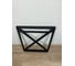 Ножки для стола Solarius в стиле Loft крестообразные, опоры для стола лофт 78,5x71 см, подстолья металлические регулируемые прочные, порошковая покраска, черного цвета, 2 шт. PARAnogkrest80black 2