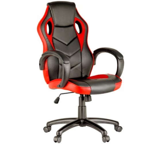 Игровое кресло Helmi HL-S07 Boost экокожа/ткань черная/красная 279722 1