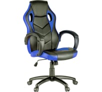 Игровое кресло Helmi HL-S07 Boost экокожа/ткань черная/синяя 279721