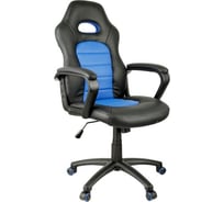 Игровое кресло Helmi HL-S06 Highway экокожа/ткань черная/синяя 279720