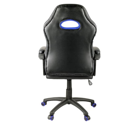Игровое кресло Helmi HL-S06 Highway экокожа/ткань черная/синяя 279720