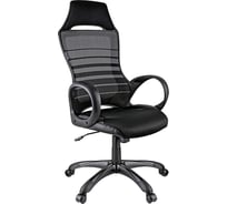 Игровое кресло Helmi HL-S05 Podium ткань/сетка/экокожа черная, пластик черный 274811