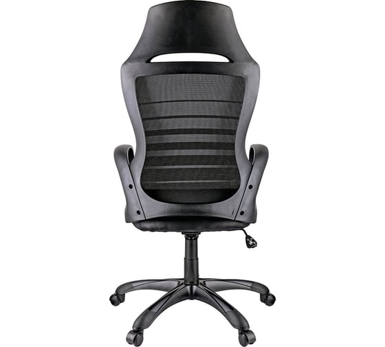 Игровое кресло Helmi HL-S05 Podium ткань/сетка/экокожа черная, пластик черный 274811