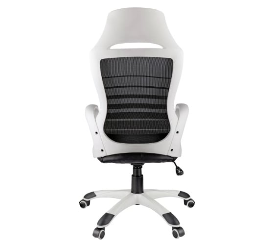 Игровое кресло Helmi HL-S05 Podium ткань/сетка/экокожа черная, пластик белый 274810