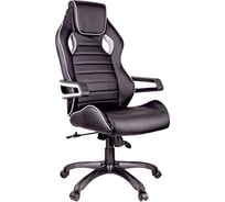 Игровое кресло Helmi HL-S03 Drift экокожа черная, вставка ткань серая 274807