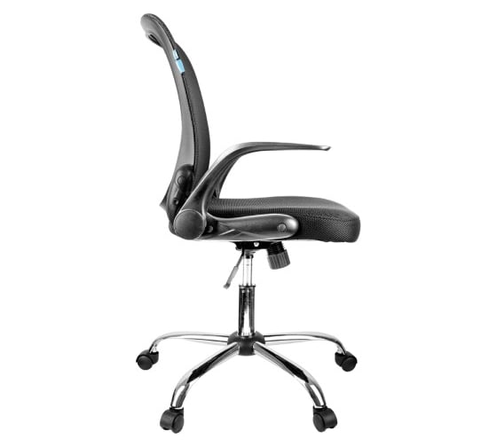 Кресло оператора Helmi HL-M04 Active ткань спинка сетка черная/сиденье TW черное, хром 283160