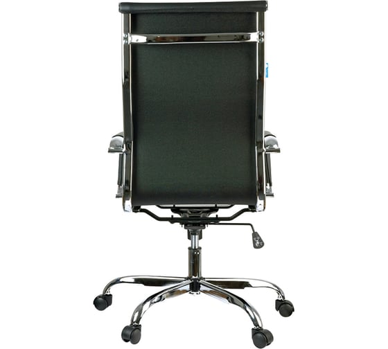 Кресло руководителя Helmi HL-E17 Slim экокожа черная хром 274832
