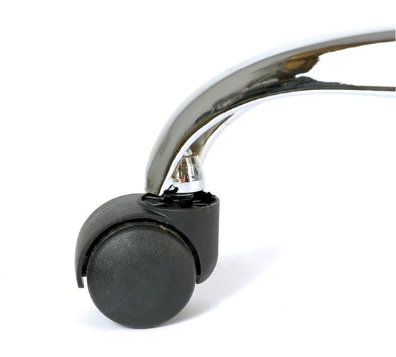 Кресло руководителя Helmi HL-E17 Slim экокожа черная хром 274832