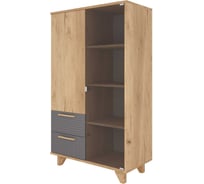 Шкаф-Витрина Петровская мебель Н0005ДВ/Ч