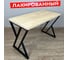 Стол кухонный Solarius Loft с лакированной столешницей из массива сосны 40 мм и черными металлическими Z-образными ножками, 130x60x75 см 703-10160 1